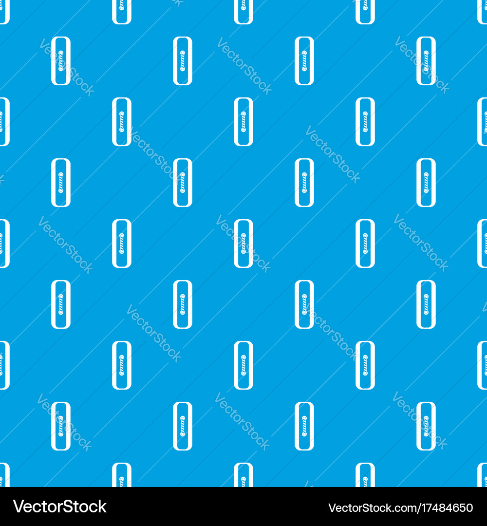 Sewn rectangular button pattern seamless blue vector image