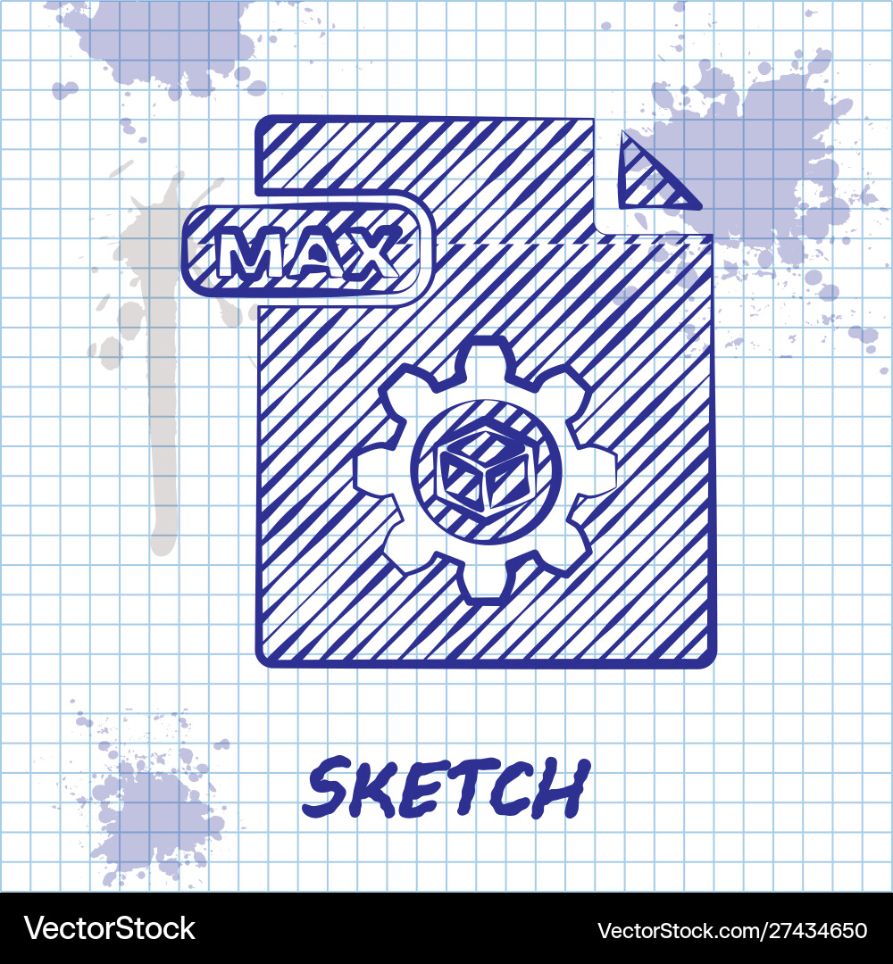 Sketch line max Datei Dokument herunterladen Taste Sketch line max Datei Dokument herunterladen Taste vektorbild