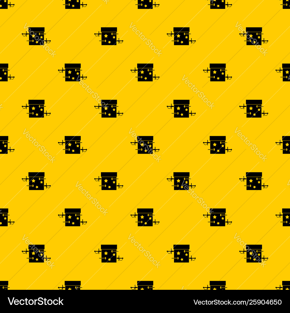 Sword box illusion pattern Sword box illusion pattern vector image