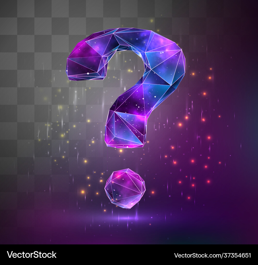 3d object on square mosaic background space vector image