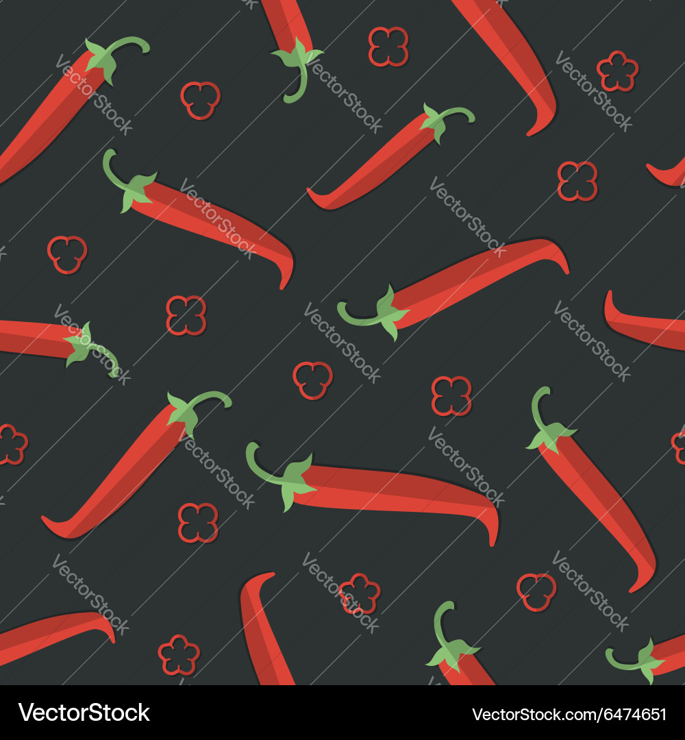 A set of vegetables patterns in flat style vector image