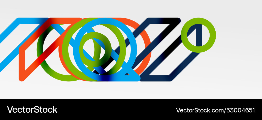 Abstract background - colorful circle lines Abstract background - colorful circle lines Vector Image