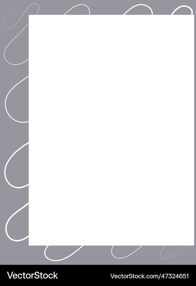 Rectangular frame on a white background Vector Image
