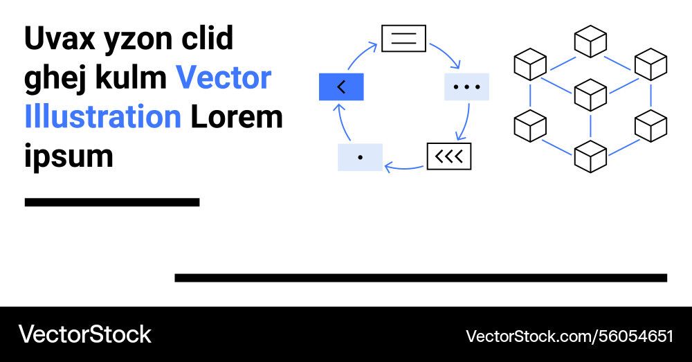 Workflow Automation und Blockchain-Konzept Workflow Automation und Blockchain-Konzept Vektorbild