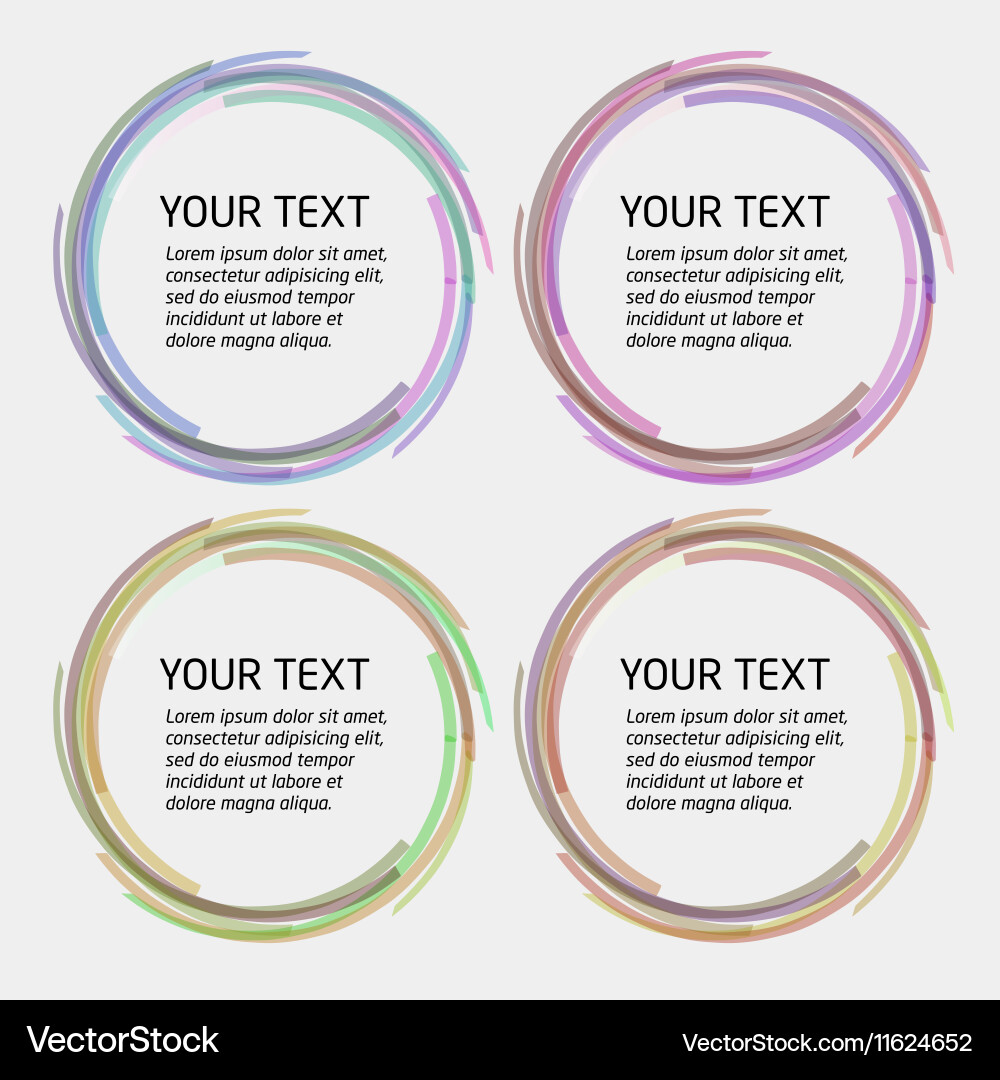 Abstract circle pattern color vector image