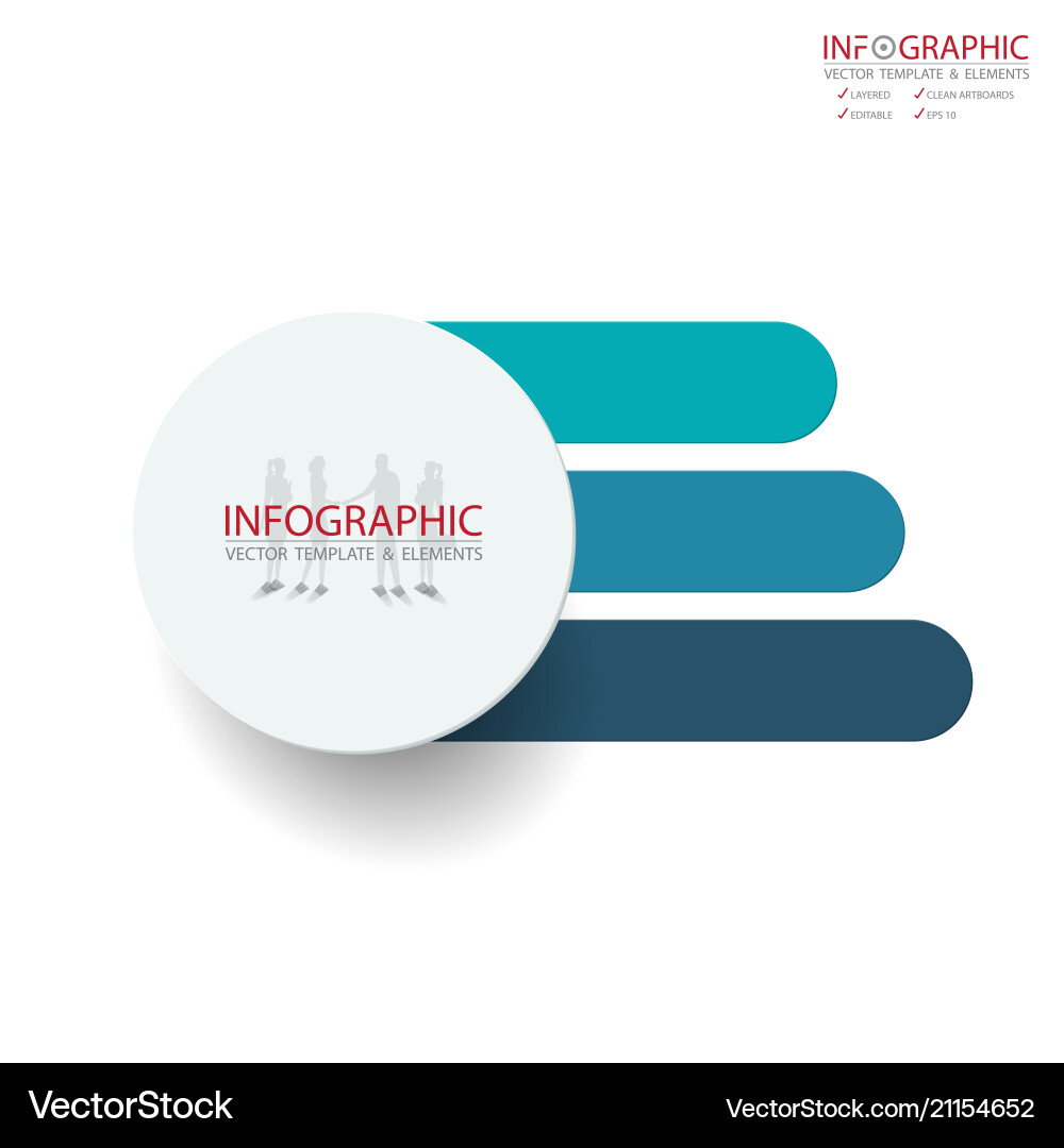 Abstract element infographics 3 option design Abstract element infographics 3 option design vector image