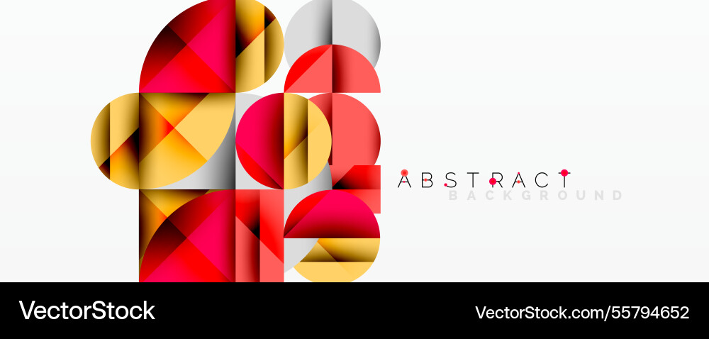 Abstract geometric design with intersecting Vector Image