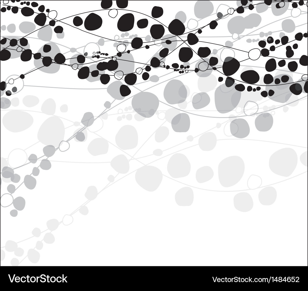 Abstract molecular structure background vector image