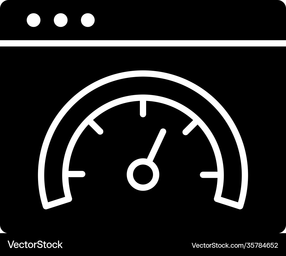 Browser dashboard icon Vector Image
