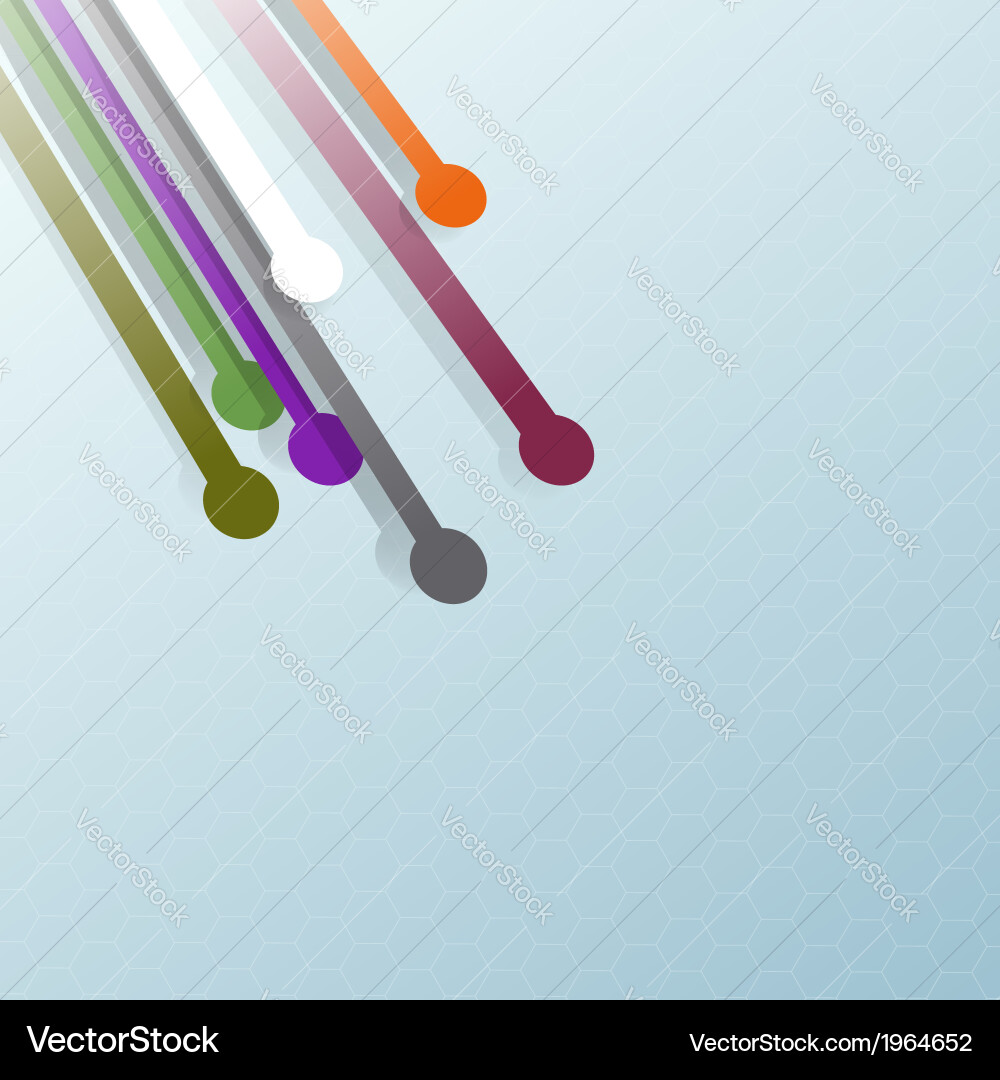 Elements flying into scene - abstract background vector image