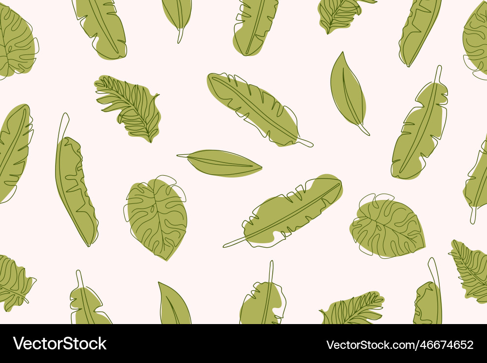 Minimal abstract leaves in line drawing set Minimal abstract leaves in line drawing set vector image