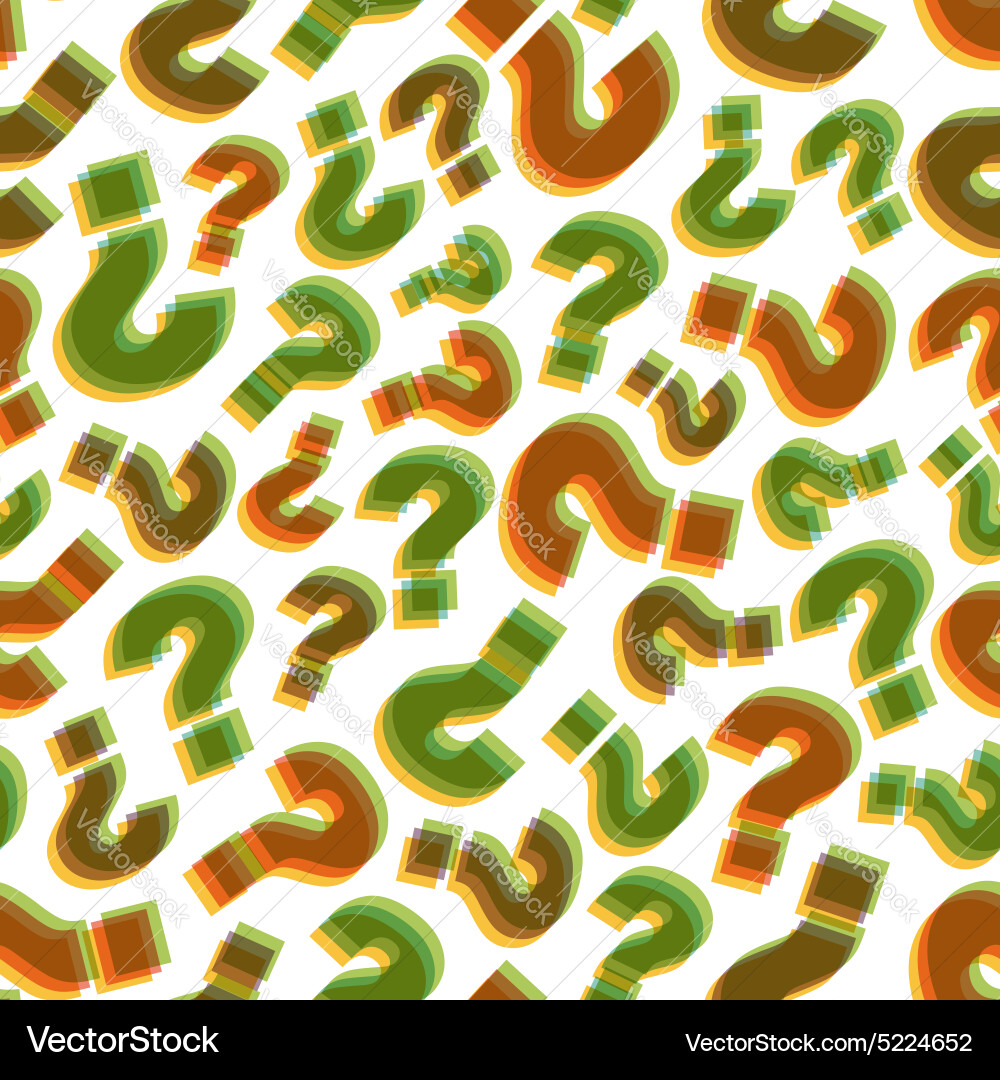 Query Marks Pattern Vector Image