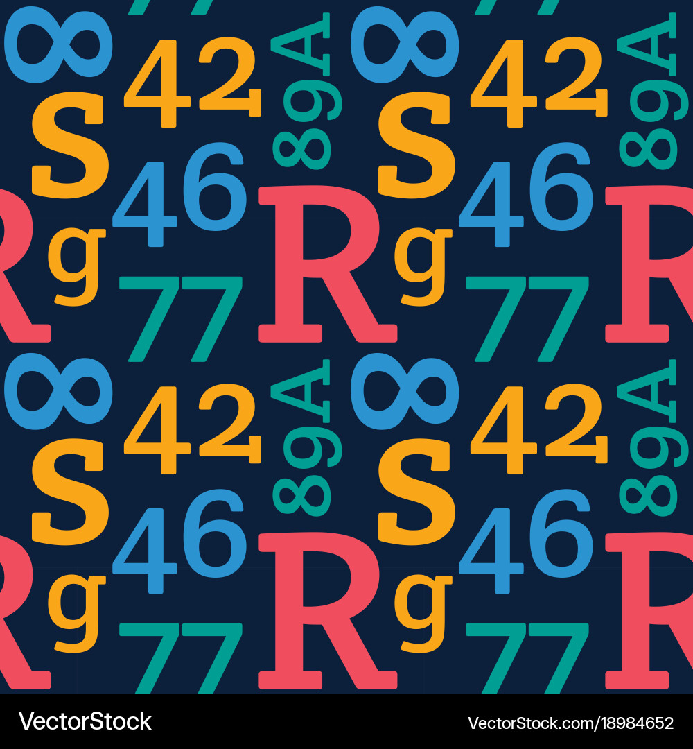 Simple typographic pattern Vector Image