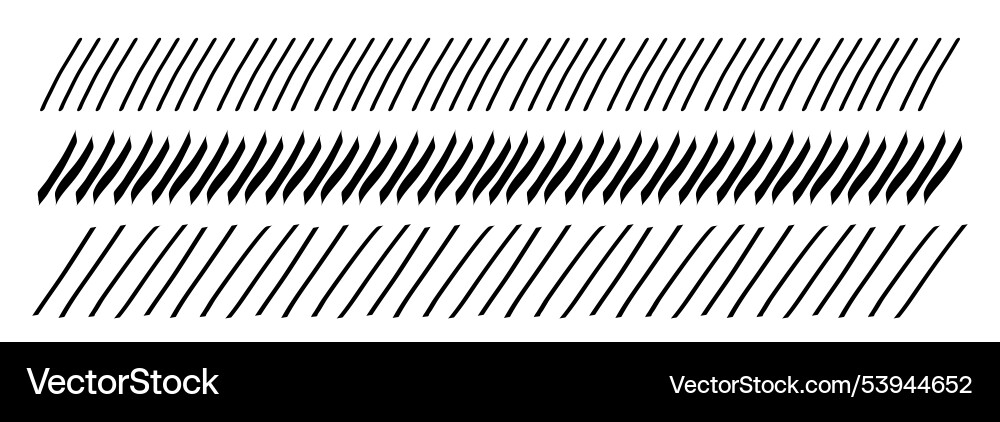 Slash line doodle border diagonal lines divider Slash line doodle border diagonal lines divider vector image