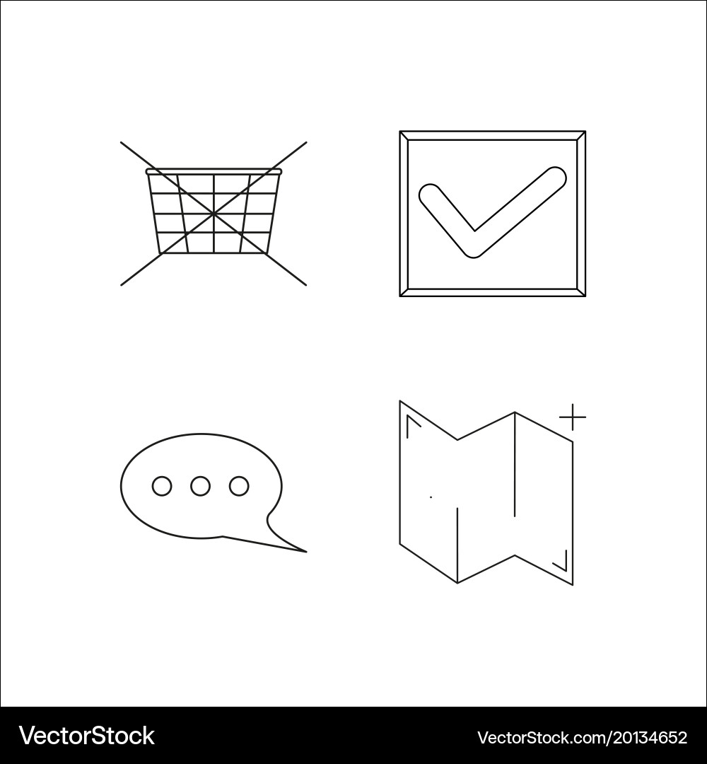 Web einfache lineare Icon setsimple Umriss Icons vektorbild