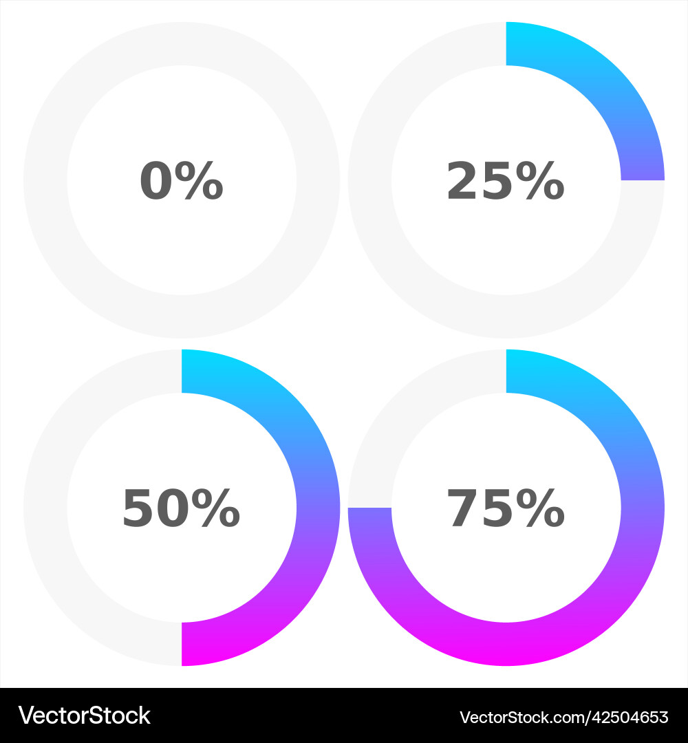 Abstract composition loading bar element icon Vector Image