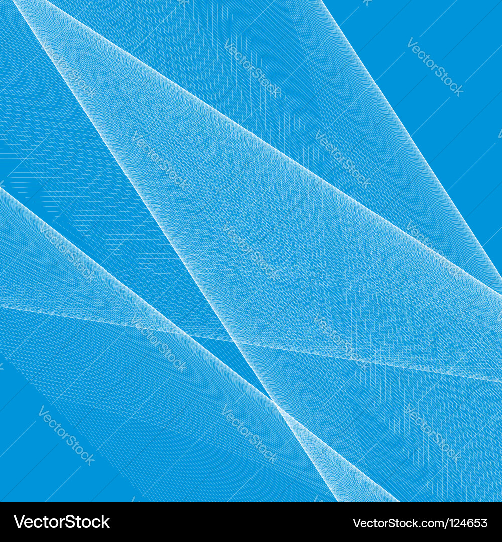 Blue background with white lines using blend tool vector image