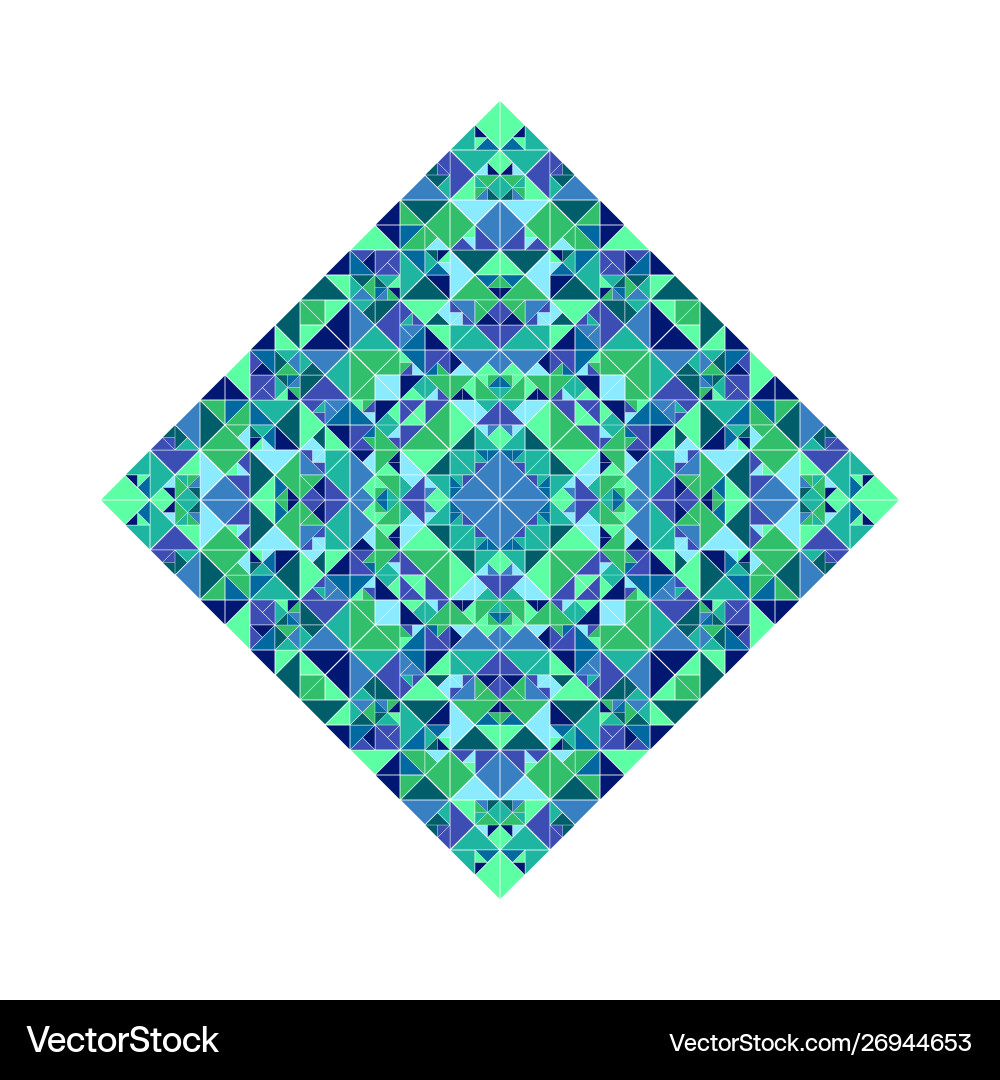Geometrical colorful abstract triangular mosaic Vector Image