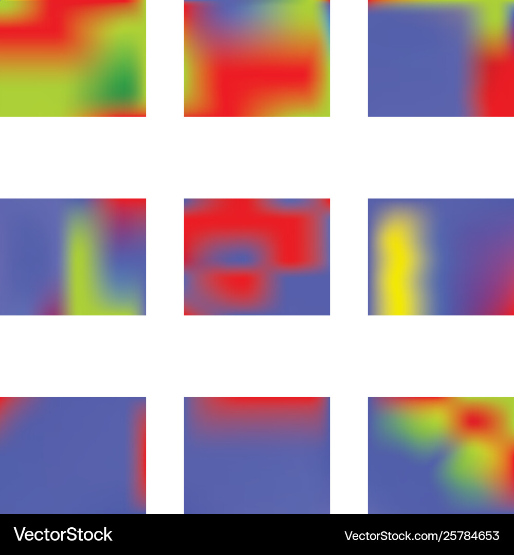Gradient mesh painted in different colors vector image
