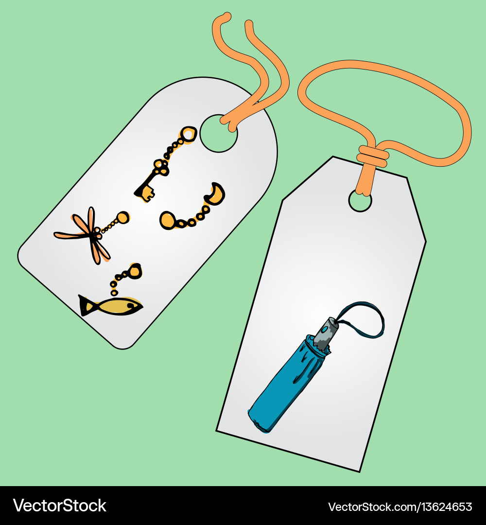 Label badge price tag with the image Label badge price tag with the image vector image