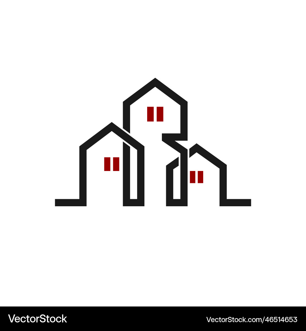 Realty logo with letter r concept Realty logo with letter r concept vector image
