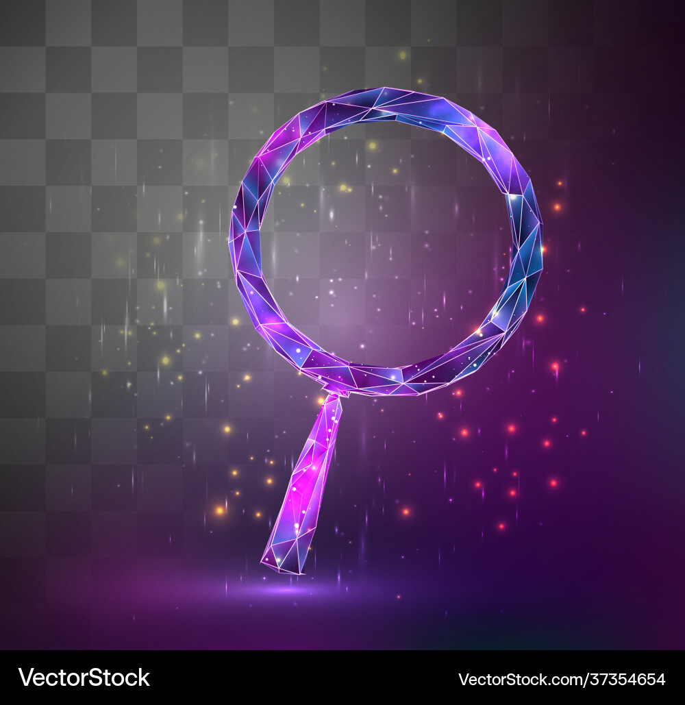 3d object on square mosaic background space vector image