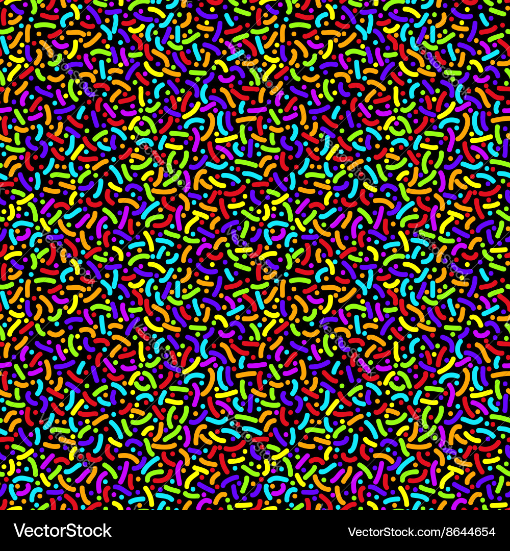 80s Neon Color Block Pattern Vector Image
