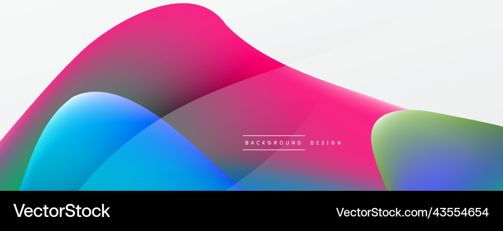 Abstract background fluid gradient color wave Vector Image