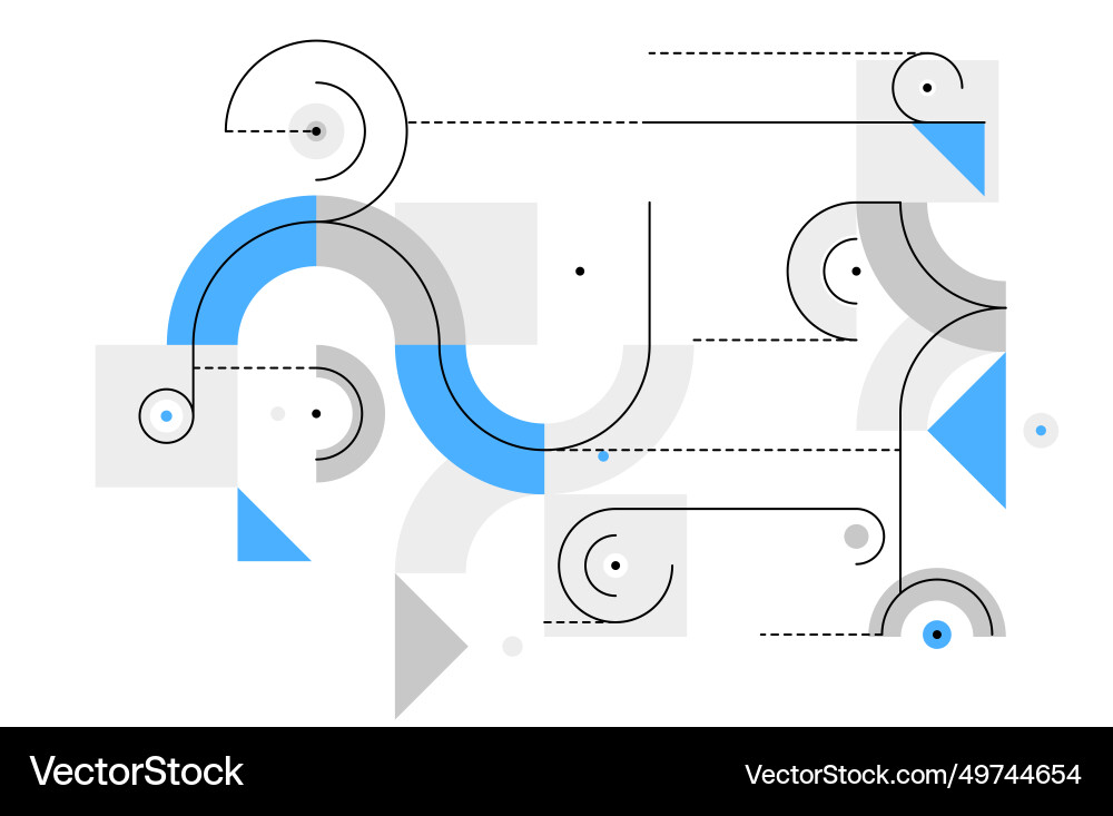 Abstract tech engineering draft background Vector Image