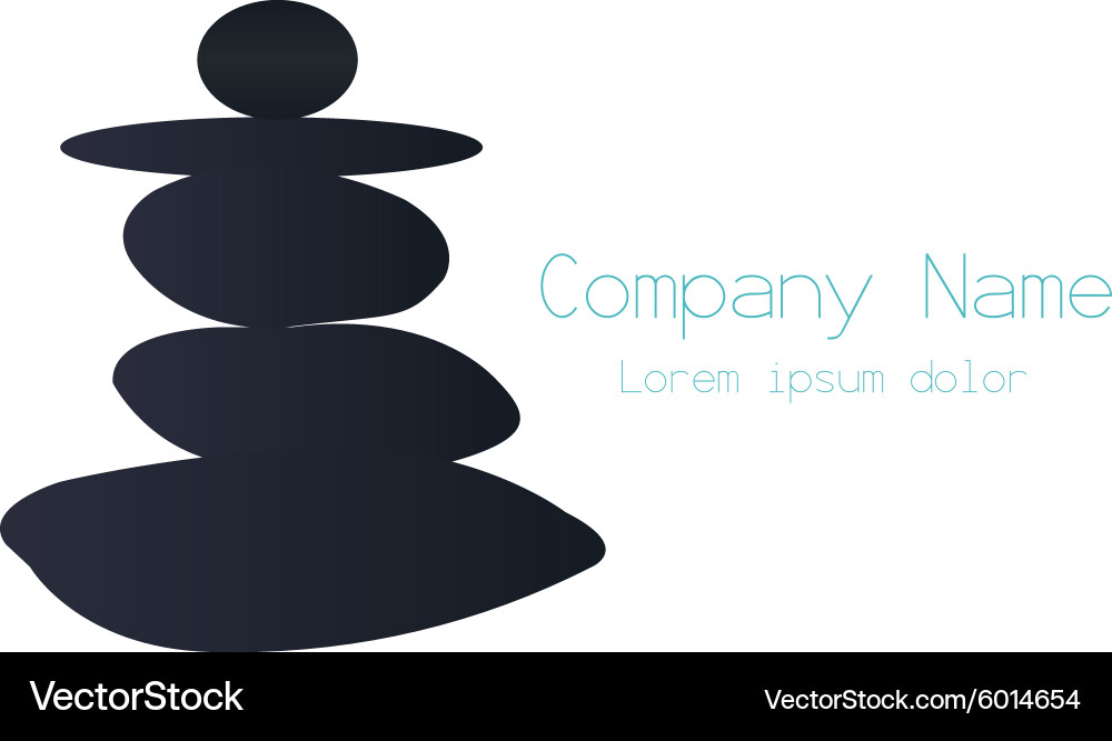 Colored background with text and spa icons Vector Image