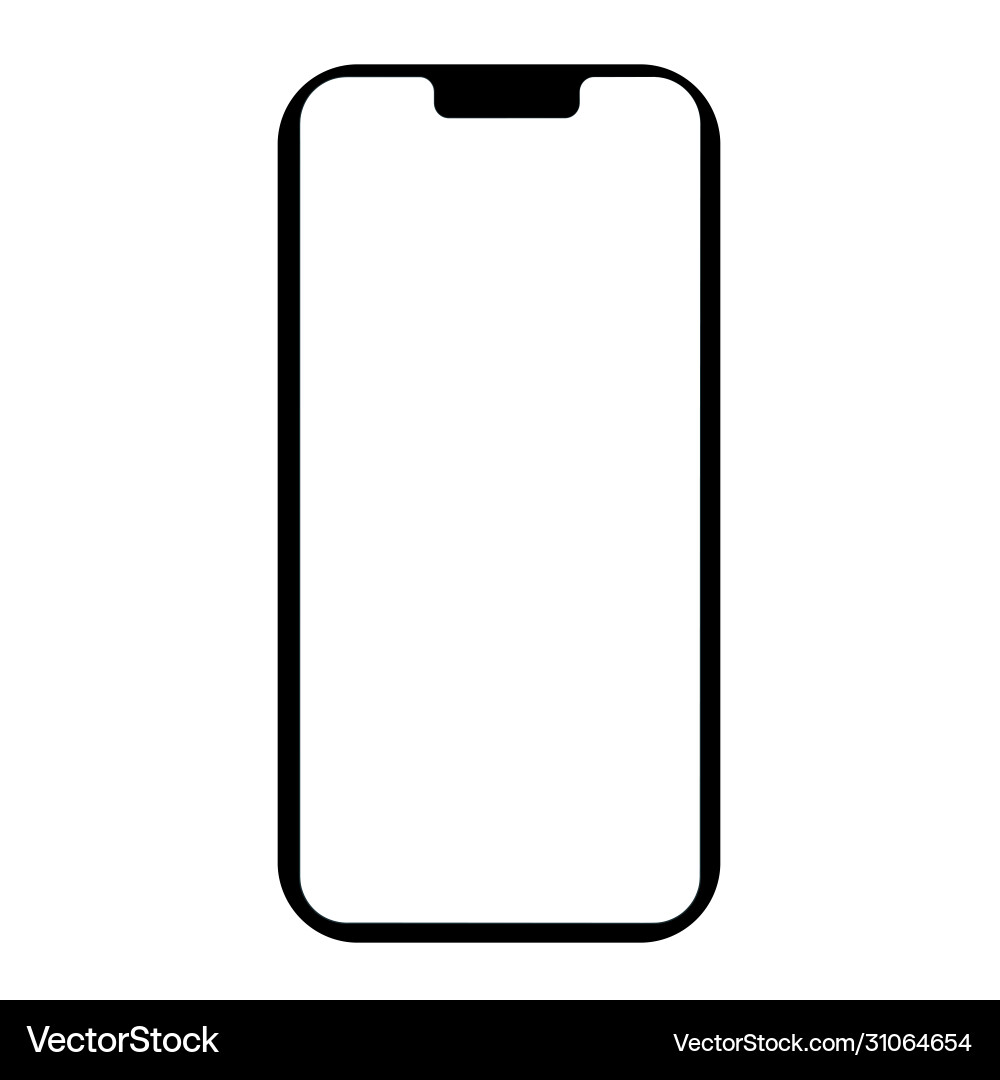 Phone Frame Transparent Background Icon Vector Image