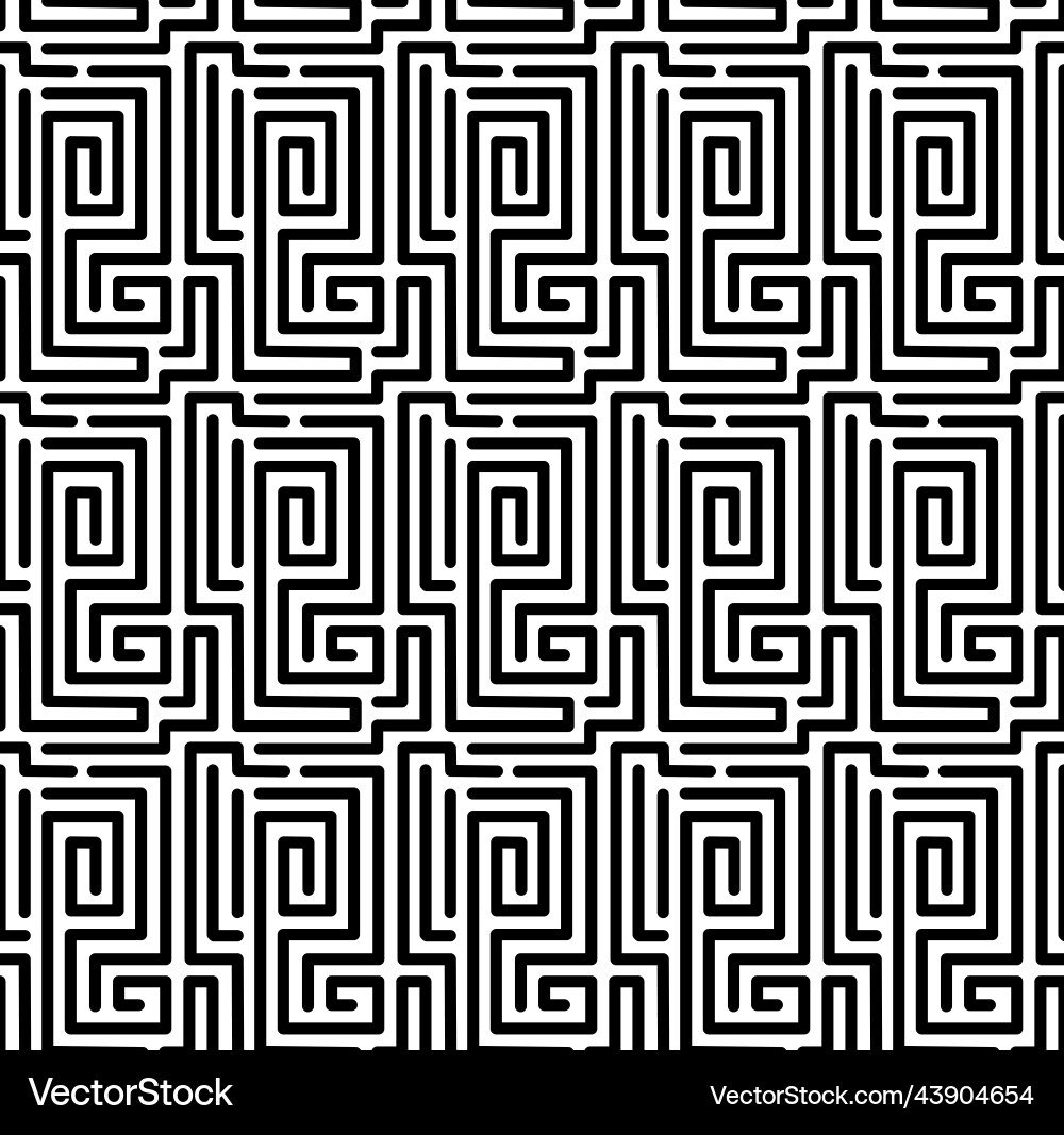 Stock simple linear pattern of black lines vector image