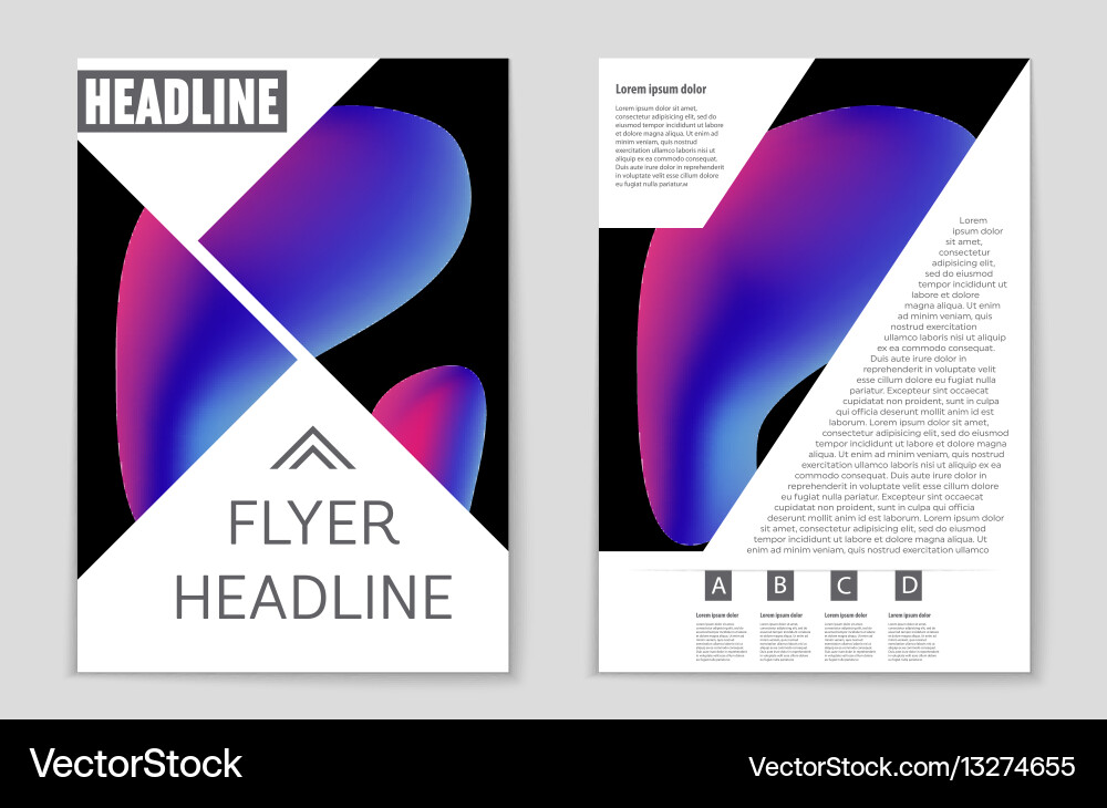 Abstract layout background set for art vector image