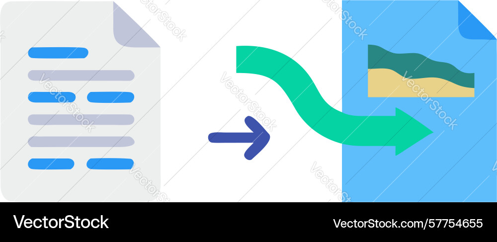 File transfer conversion icon seamless document vector image