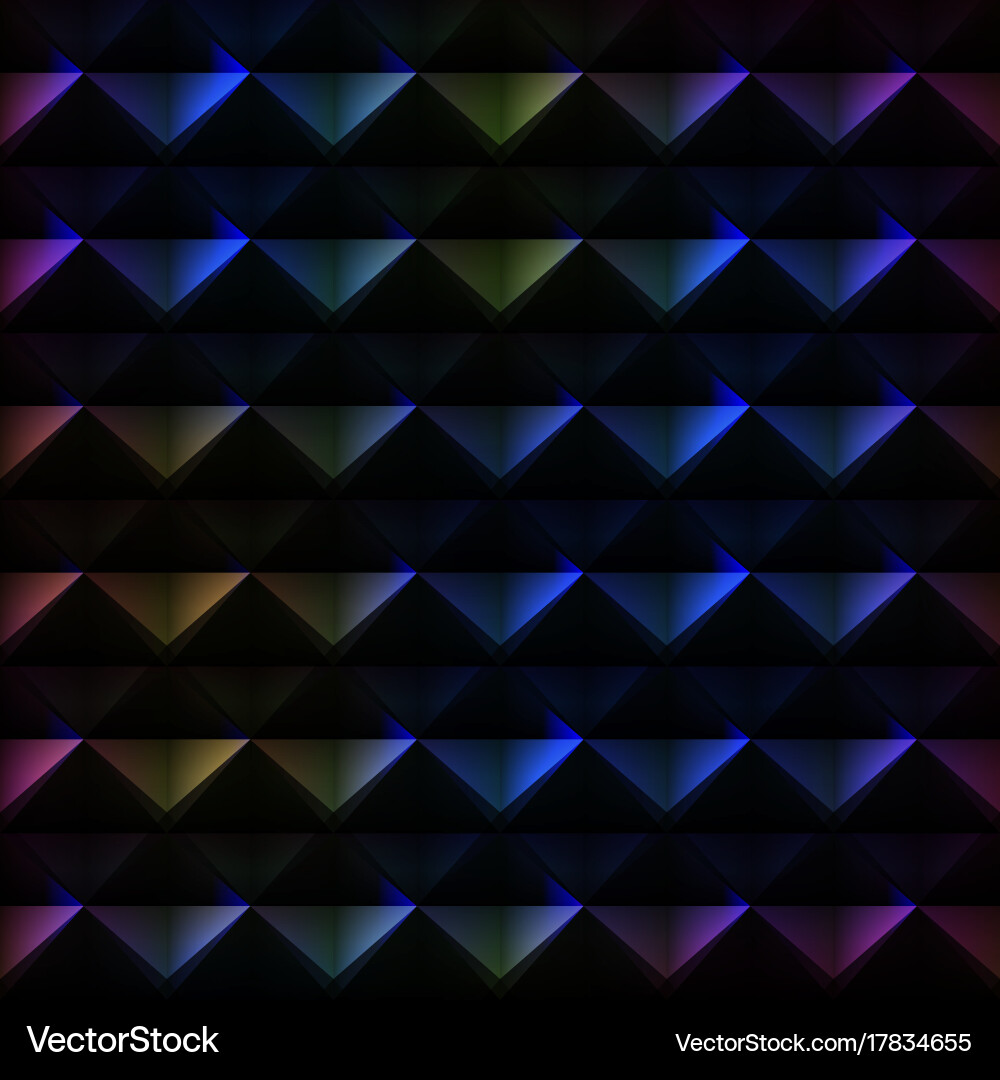 Geometric Spectrum Triangle Pattern vector image