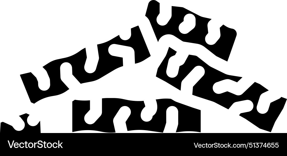 Holzpellets Glyph-Symbol Holzpellets Glyph-Symbol vektorbild