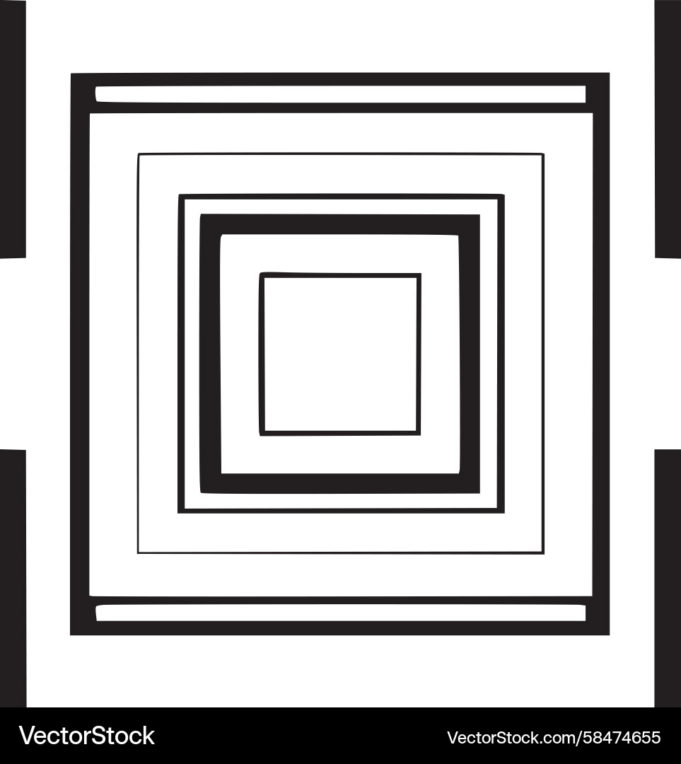 Interlocking Square Forms Vector Image