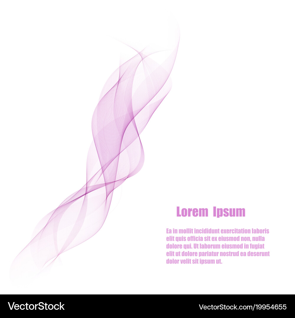 Pink smooth wave stream line abstract header vector image