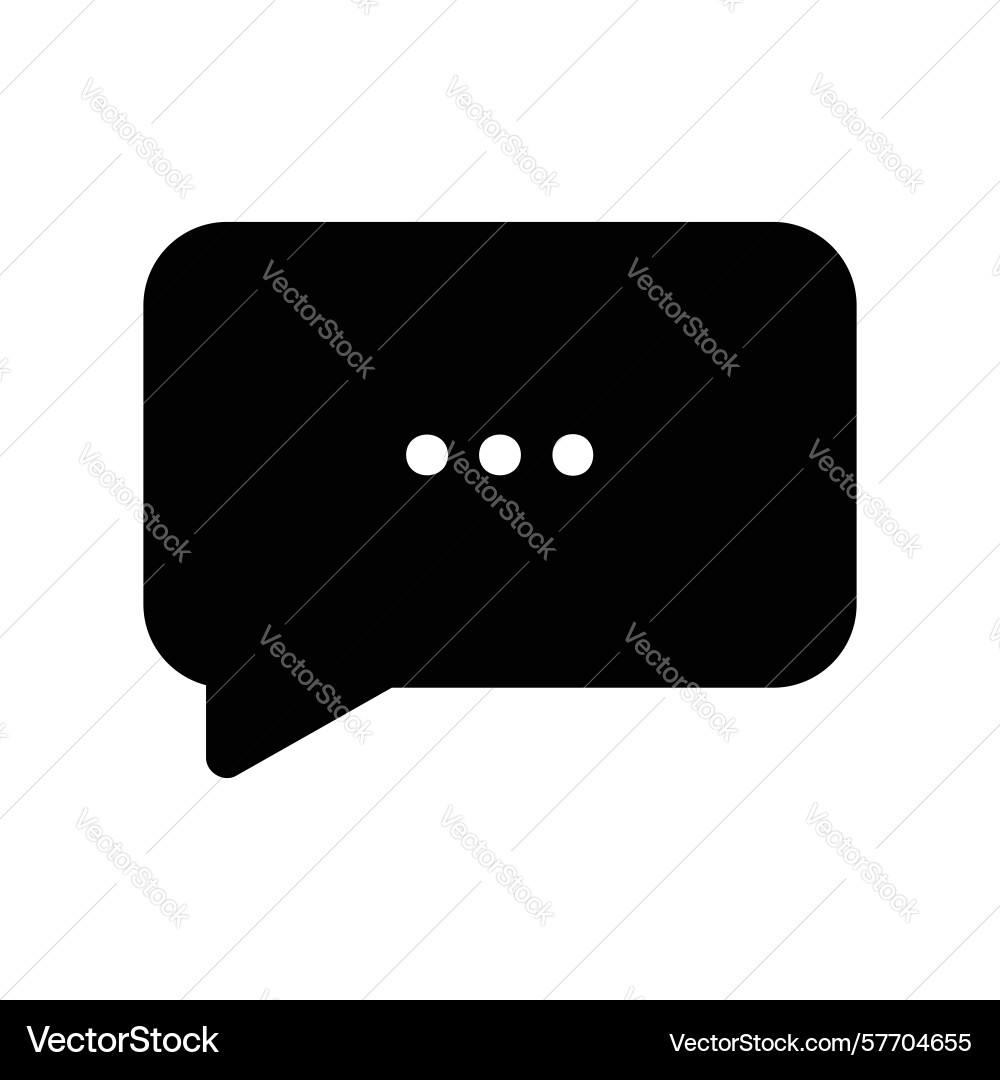 Typing indicator symbol with an ellipsis Typing indicator symbol with an ellipsis Vector Image