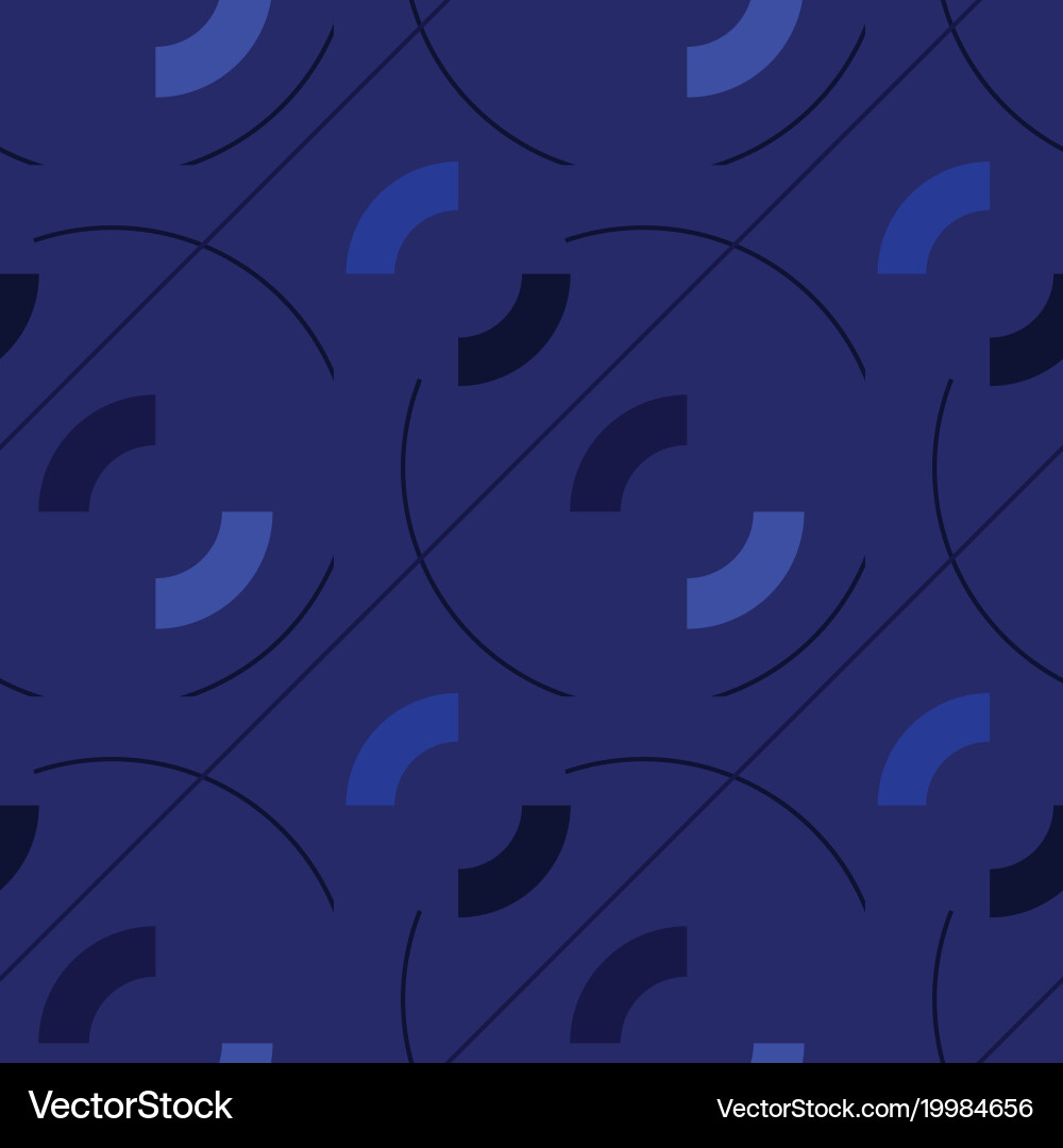 Circles and diagonal lines seamless pattern Vector Image