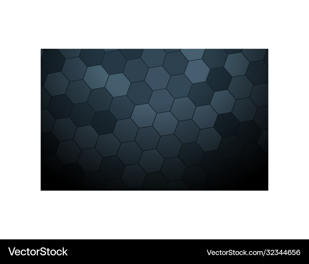 Dark grey abstract hexagon pattern background Dark grey abstract hexagon pattern background vector image