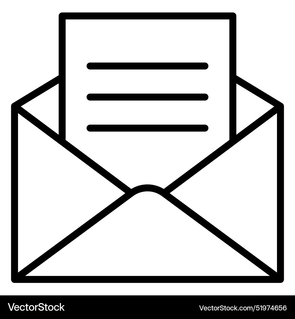 Document file paper icon in thin line style vector image