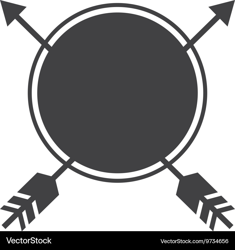 Frame with arrows isolated icon design Vector Image