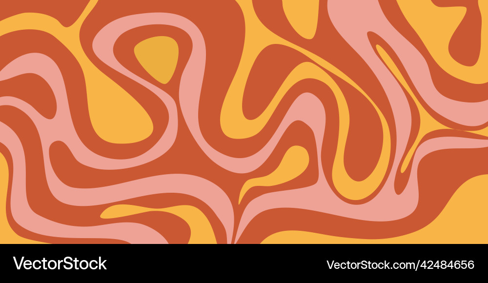 Psychedelic swirl groovy pattern Psychedelic swirl groovy pattern Vector Image