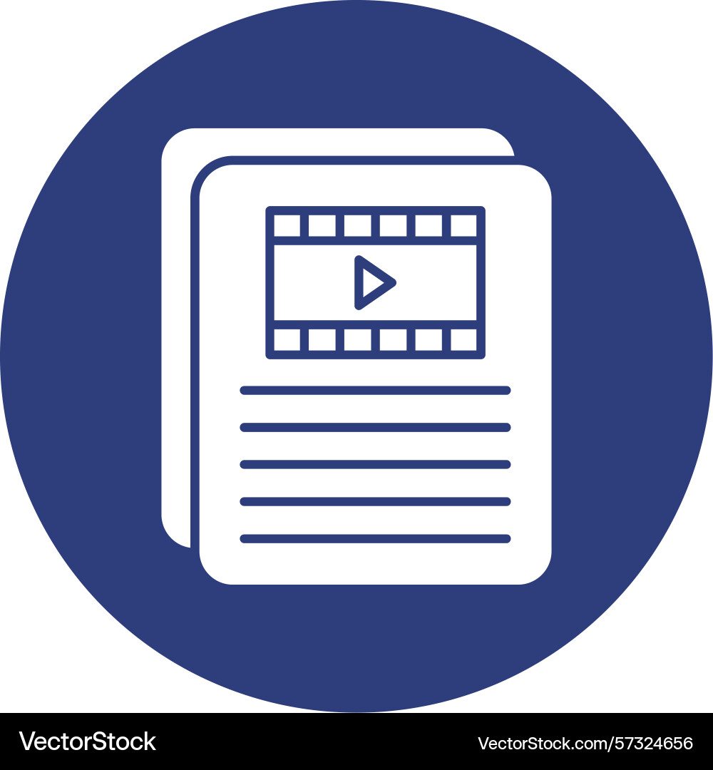 Scripting glyph circle icon Vector Image