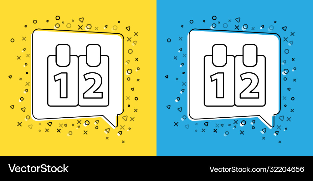 Set line mathematics function cosine icon isolated Set line mathematics function cosine icon isolated vector image