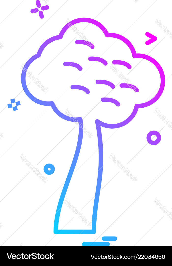 Tree icon design Tree icon design vector image