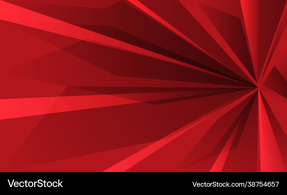 Abstract Red Speed Zoom Background Vector Image