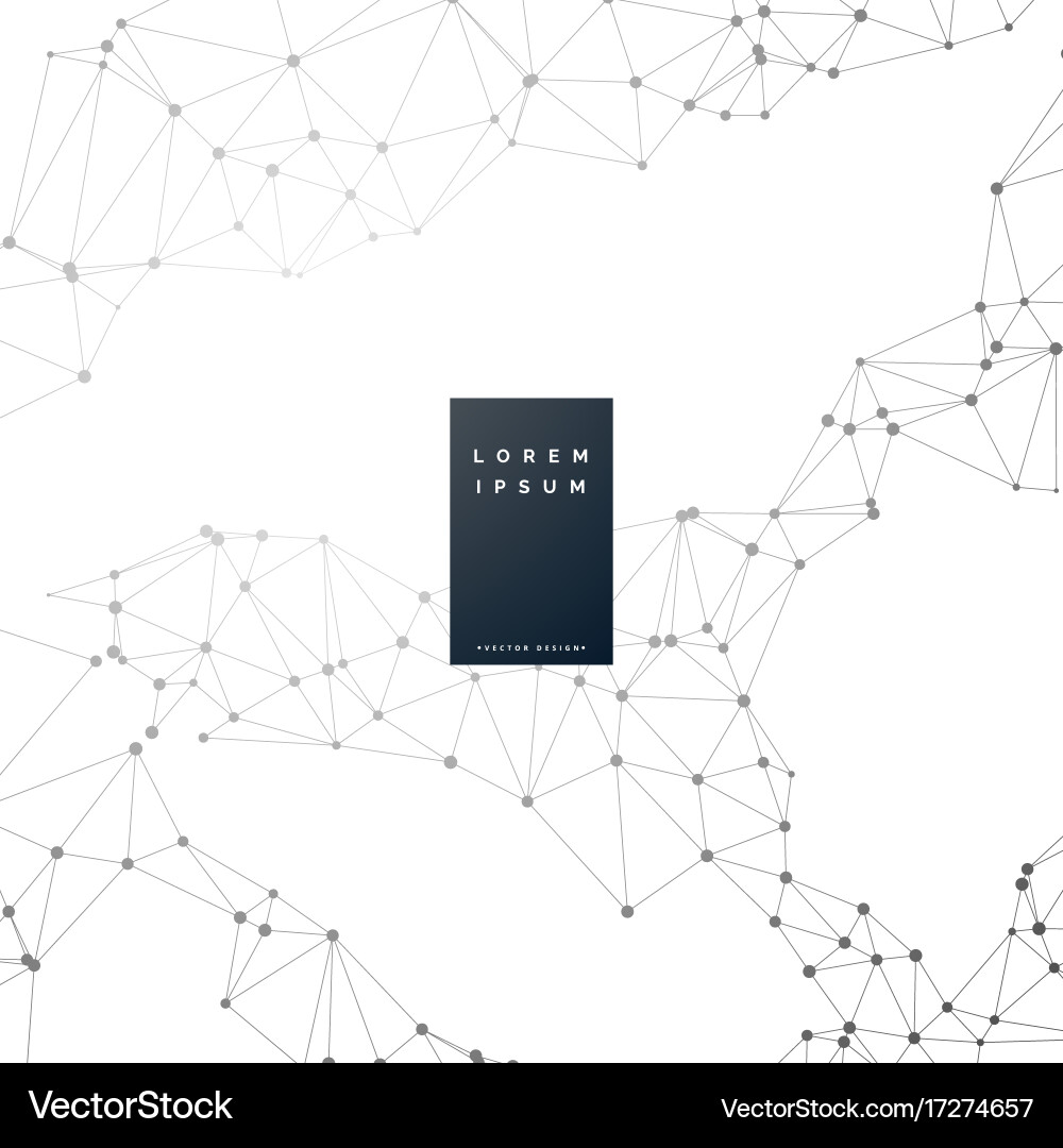 Digital wireframe mesh abstract background vector image