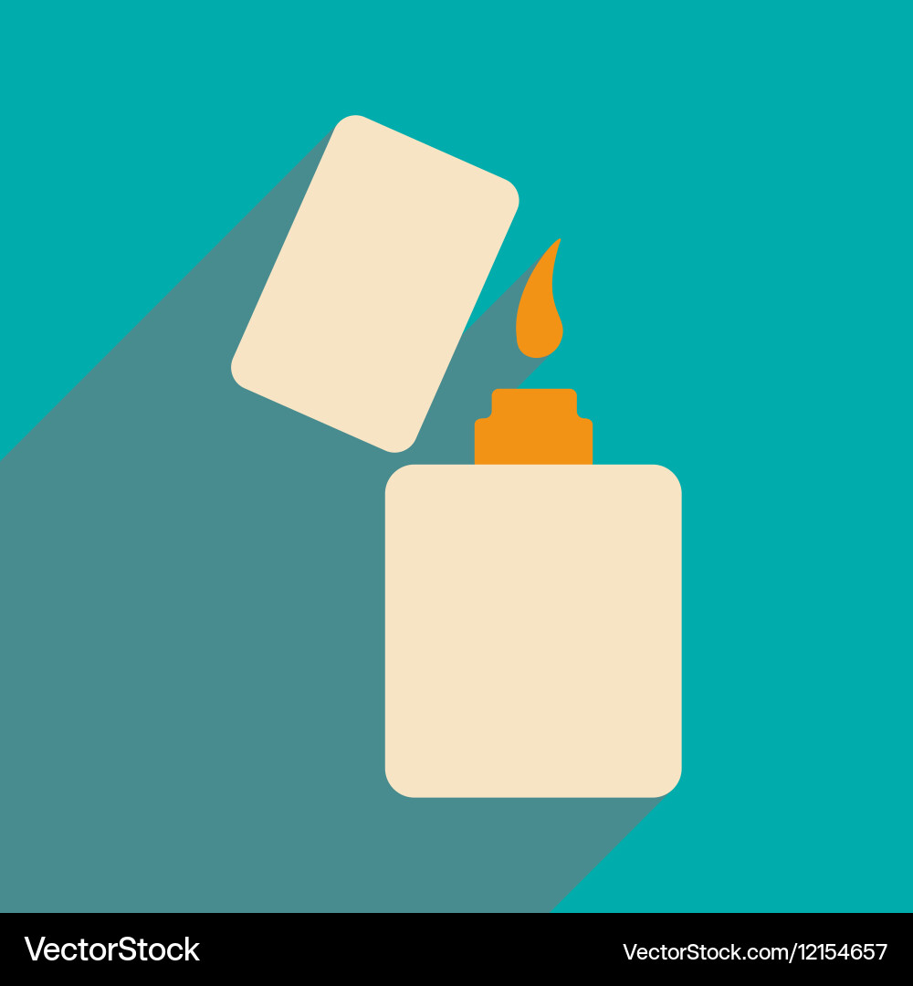 Flat with shadow icon and mobile application Vector Image